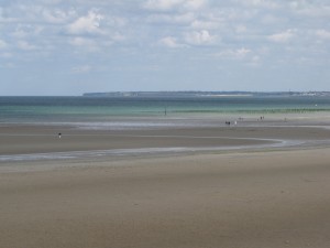 visite d'une plage du débarquement